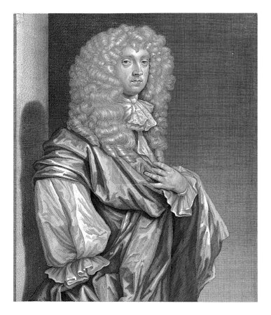 Photo for Portrait of Edward Montague (II), Earl of Sandwich, Abraham Bloteling, after Peter Lely (Sir), c. 1672 - c. 1678 - Royalty Free Image