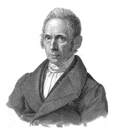 Foto de Retrato de Johann Gottlieb Plusckke, Dirk Jurriaan Sluyter, en o antes de 1846 Retrato del teólogo Johann Gottlieb Plusckke, dibujado después de la vida. - Imagen libre de derechos