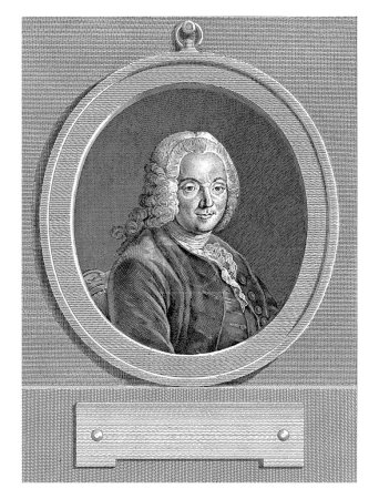 Foto de Portret van Charles-Jean-Francois Henault, Francois Voyez, después de Gabriel Jacques de Saint-Aubin, 1756 - 1805 - Imagen libre de derechos