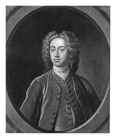 Téléchargez les photos : Portrait de Charles Hamilton Binning, Alexander van Haecken, d'après Jonathan Richardson (I), 1735 - 1757 - en image libre de droit