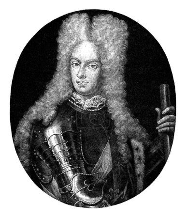 Foto de Retrato de Augusto II, rey de Polonia, Pieter Schenk (I), 1694 - 1713 II de agosto, elector de Sajonia y rey de Polonia, apodado "El Fuerte". - Imagen libre de derechos