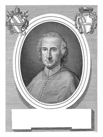 Foto de Retrato del cardenal Giuseppe Spinelli, Nicolo Billy, después de Dominico Dupra, c. 1750 - c. 1800, grabado vintage. - Imagen libre de derechos