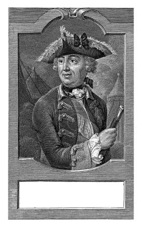 Téléchargez les photos : Portrait de Jacob Keith, Christian Friedrich Fritzsch, 1729 - 1774 Buste de portrait à droite du général Jacob Keith avec point triangulaire sur la tête. - en image libre de droit