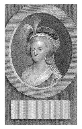 Photo for Portrait of Marie Antoinette Queen of France, Lambertus Antonius Claessens, after Bernardino Curti, c. 1792 - c. 1808 - Royalty Free Image