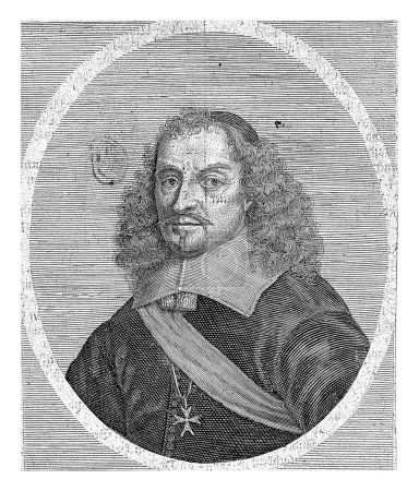 Téléchargez les photos : Portrait de Johan Maurits, comte de Nassau-Siegen, Elias Nessenthaler, 1674 - 1714 Portrait de Johan Maurits dans un ovale. Dans la marge inférieure sont le nom et les titres. - en image libre de droit