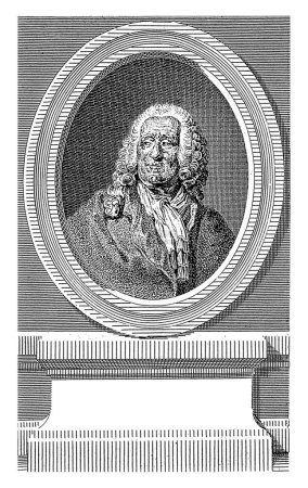 Foto de Portret van Alexis Piron, Francois Robert Ingouf, después de Augustin de Saint-Aubin, 1778 - 1787, grabado vintage. - Imagen libre de derechos