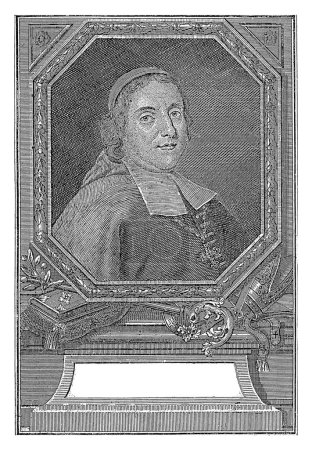 Photo for Portrait of Stanislaus Joseph Hosius, Georg Paul Busch, 1735, vintage engraved. - Royalty Free Image