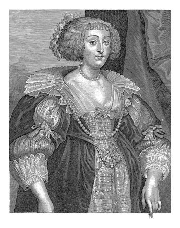 Téléchargez les photos : Portrait de Maria Clara Croy, marquise de Havre, Coenraet Waumans, d'après Anthony van Dyck, 1633 - 1673 Portrait de Maria Clara Croy. - en image libre de droit