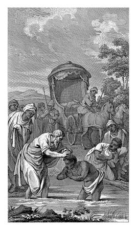 Foto de Bautismo del eunuco por el apóstol Felipe, Reinier Vinkeles (I), después de Jacobus Buys, 1751 - 1816 - Imagen libre de derechos