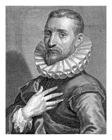 Téléchargez les photos : Portrait du peintre Tobias Verhaecht, Cornelis van Caukercken, d'après Otto van Veen, vers 1640 - 1680 - en image libre de droit