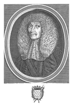 Téléchargez les photos : Portrait de Léopold Guillaume, comte de Kanigsegg-Rothenfels, Cornelis Meyssens, d'après Adriaen van Bloemen, 1670-1723 - en image libre de droit