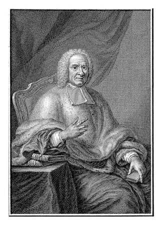 Téléchargez les photos : Portrait de Charles Rollin, Jacob van der Schley, d'après Charles-Antoine Coypel, 1754 Portrait de Charles Rollin, pédagogue et historien français, et à partir de 1694 recteur de l'Université de Paris. - en image libre de droit