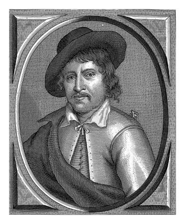 Photo for Portrait of Livinus van Zeele, Cornelis Meyssens, 1650 - 1660 Portrait of Livinus van Zeele, playwright, with a hat on his head. - Royalty Free Image
