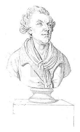 Photo for Portretbuste van Georges-Louis Leclerc de Buffon, Jacopo Bernardi, after Malte Brun, 1818 - 1848, vintage engraved. - Royalty Free Image