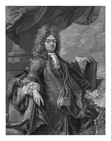 Foto de Retrato de Johann Anton Otto, Pieter Schenk (I) (atribuido al taller de), 1670 - 1713 Johann Anton Otto, alcalde de Maguncia y embajador en La Haya. - Imagen libre de derechos