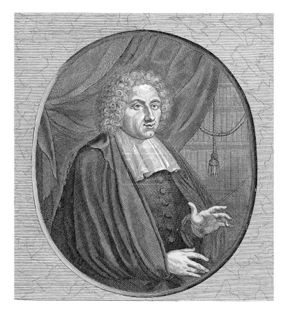 Foto de Retrato de Johannes Brandt a la edad de 39 años, Pieter van den Berge, 1699 Busto del pastor de la iglesia Remonstrant en Ámsterdam Johannes Brandt a la edad de 39 años. - Imagen libre de derechos