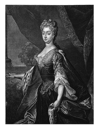 Photo for Portrait of Ebardina Sophia of East Frisia, Pieter Schenk (I), 1700 - 1713 - Royalty Free Image
