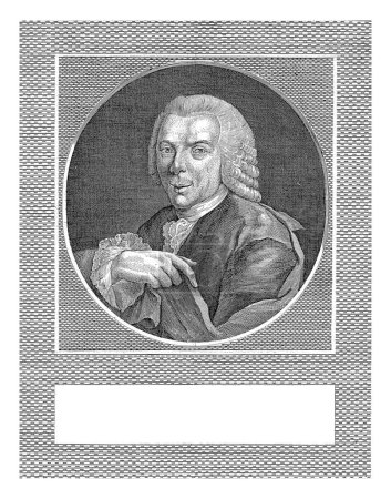 Foto de Retrato de F.J. van Assche, J.F. De La Rue, after de Glisme, 1788 Retrato busto a la izquierda de F.J. van Assche, ex concejal de la Corte Suprema de Brabante, descalzo. - Imagen libre de derechos