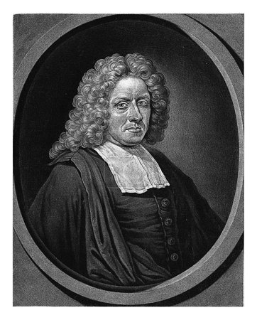 Téléchargez les photos : Portrait du prédicateur Engelbertus Dorper, Pieter Schenk (I), 1670-1713, gravé vintage. - en image libre de droit