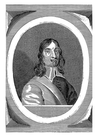 Photo for Portrait of Johann Christoph von Naso, David Mannasser, 1649, vintage engraved. - Royalty Free Image