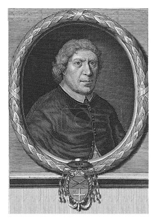 Photo for Portrait of Archbishop Petrus Codde, Pieter van Gunst, 1710 - 1731 Jacob van Catz, Apostolic Vicar and Archbishop of Utrecht. - Royalty Free Image