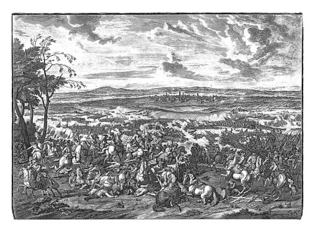 Foto de Relieve de Turín, 1706, Jan van Huchtenburg, 1729 Batalla de Turín, sitiada por los franceses y relevada por los aliados bajo el príncipe Eugenio de Saboya el 7 de septiembre de 1706. - Imagen libre de derechos