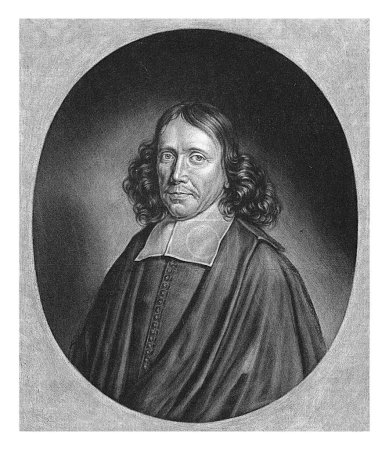 Téléchargez les photos : Portrait d'Isaac Le Maire, Jacob Gole, 1675 - 1699 Isaac Le Maire, prédicateur et poète à Amsterdam. - en image libre de droit