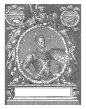 Foto de Retrato de Alessandro Farnese, duque de Parma, Gijsbert van Veen, después de Otto van Veen, 1585 - 1612 Alessandro Farnese, duque de Parma. - Imagen libre de derechos