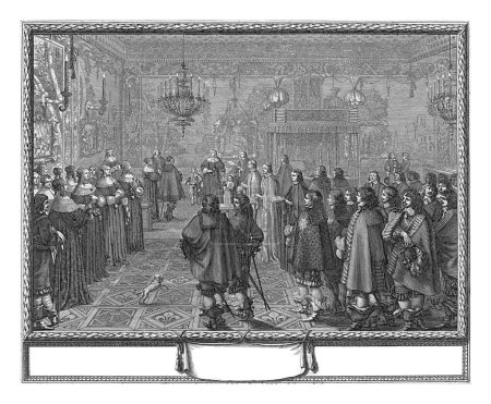 Téléchargez les photos : Mariage de Louise Marie, reine de Pologne et de Wladislaus Wasa IV, roi de Pologne, Abraham Bosse, 1645 - en image libre de droit