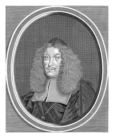 Téléchargez les photos : Portrait de Jan Hartwig van Nostitz, Cornelis Meyssens, d'après Adriaen van Bloemen, 1670-1674 Portrait de Jan Hartwig van Nostitz. En bas de la marge se trouvent le titre et la fonction en italien. - en image libre de droit