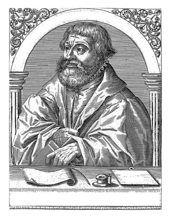 Téléchargez les photos : Portrait d'Andreas Hyperius, Robert Boissard, 1597-1599, gravé vintage. - en image libre de droit