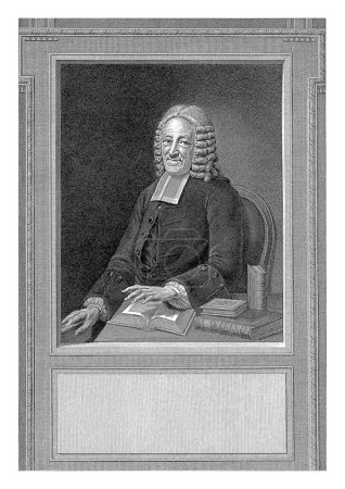 Photo for Portrait of Jacobus Willemsen, Reinier Vinkeles (I), after Jean Appelius, 1774 Portrait of Jacobus Willemsen, professor of theology and preacher in Middelburg. - Royalty Free Image