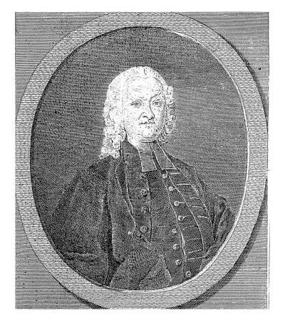 Foto de Retrato de Immanuel Hoffmann, Johann Joseph Starchlin, 1772 - 1778, grabado vintage. - Imagen libre de derechos