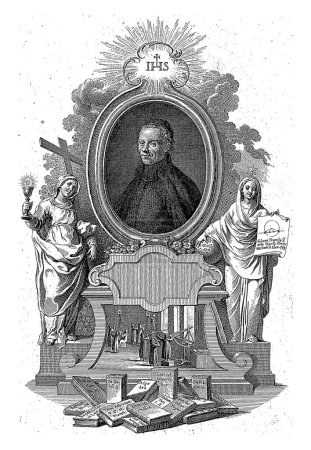 Téléchargez les photos : Portret van Maximilian Hell, Johann Esaias Nilson, d'après Wenzel Pohl, 1731-1788 - en image libre de droit