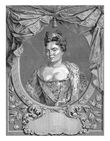 Téléchargez les photos : Portrait de Catherine Ire, impératrice de Russie, Jacob Houbraken, 1725-1780, gravé vintage. - en image libre de droit