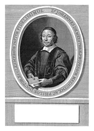 Photo for Portrait of Johannes de Mey, Joannes de Jongh, after Zacharias Blijhooft, 1677 - 1684 Bust portrait of the theologian Johannes de Mey, with kalot. - Royalty Free Image