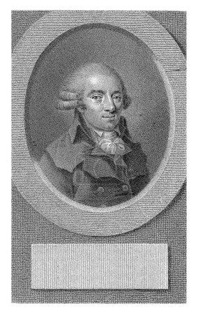 Photo for Portrait of Pierre Victurnien Vergniaud, Lambertus Antonius Claessens, c. 1792 - c. 1808, vintage engraved. - Royalty Free Image