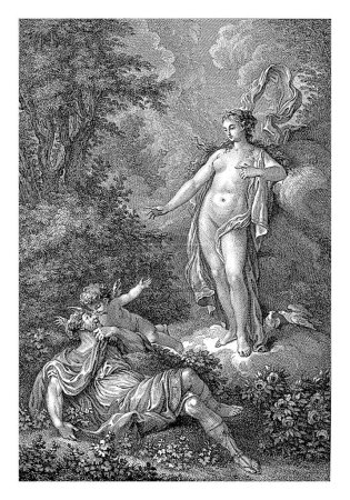 Foto de Pigmalión es visitada por Venus en un sueño, Emmanuel Jean Nepomucene de Ghendt, después de Charles Joseph Dominique Eisen, 1748 - 1815 - Imagen libre de derechos