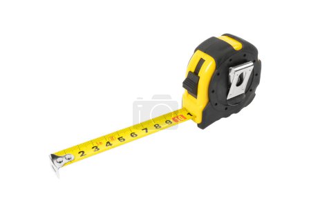 Photo for Tape measure isolated on white background. Tape-measure isolated - Royalty Free Image