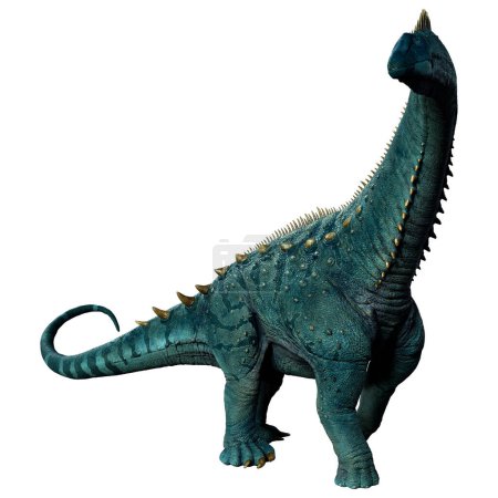 3D rendering of a dinosaur Alamosaurus isolated on white background