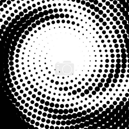 Halbtoneffekt, trendig gepunktete Illusion des Gefälles, Vektor EPS10. Abstrakter Halbtonhintergrund. Verblasster Punkt-Bildschirm.