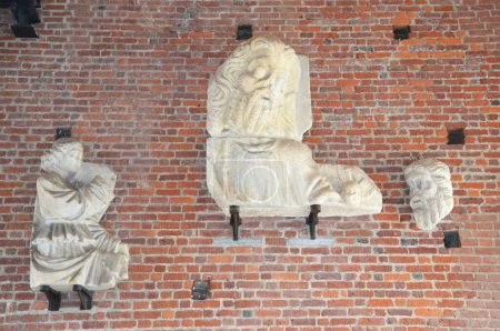 Photo for Statues inside Sforza Castle in Milan, Italy - Royalty Free Image