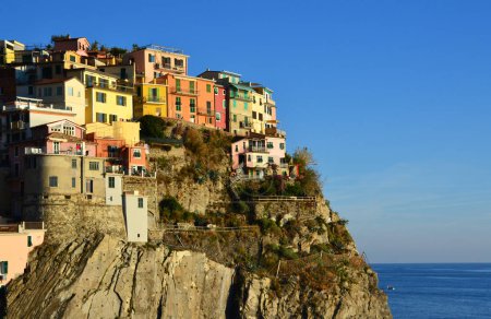 Photo for Manarola village in Cinque Terre national park in Italy, Liguria - Royalty Free Image