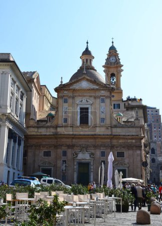 Photo for Old church in the center of Genoa, Italy - Royalty Free Image