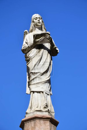 Photo for Statue near the Basilica of Santa Maria Maggiore in Citta Alta, Bergamo, Italy - Royalty Free Image