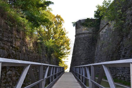 Photo for Bridge inside Fort di San Vigilio - Royalty Free Image