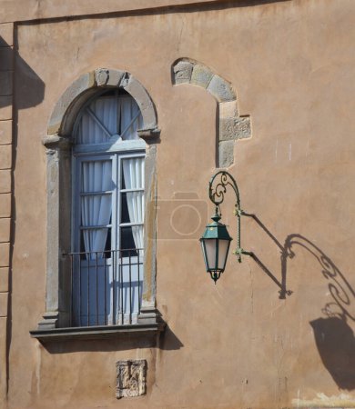 Photo for Italian window in an old stone house - Royalty Free Image