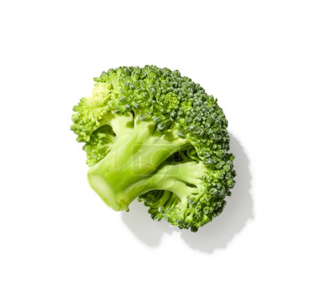 Foto de Brócoli aislado sobre fondo blanco. Producto dietético deportivo - Imagen libre de derechos