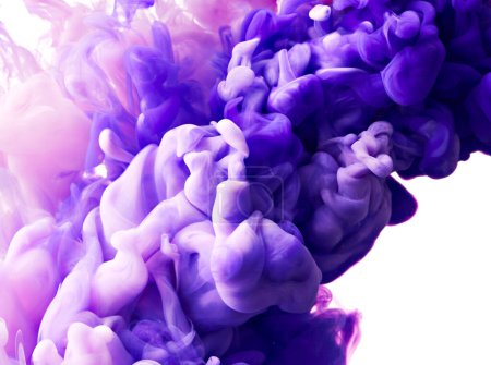 Foto de Abstract acrylic paint splash background. Ink texture backdrop - Imagen libre de derechos