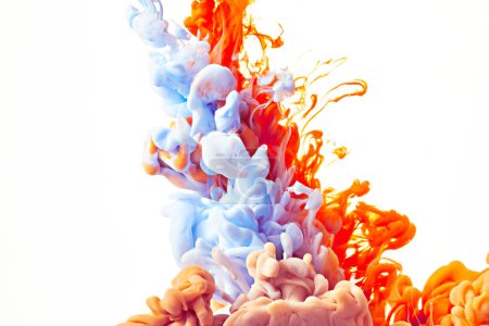 Foto de Abstract art liquid paint creative cover background - Imagen libre de derechos